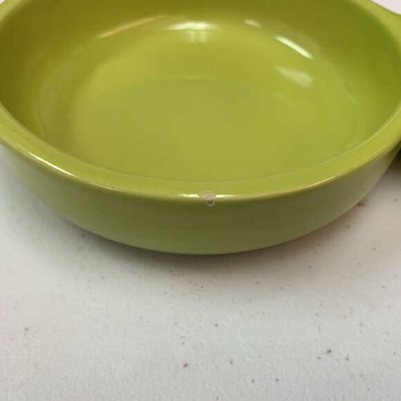 Vintage P172 D23 Chip N Dip Divided Dishes Bowls Green Lot of 2 - Picture 7 of 7